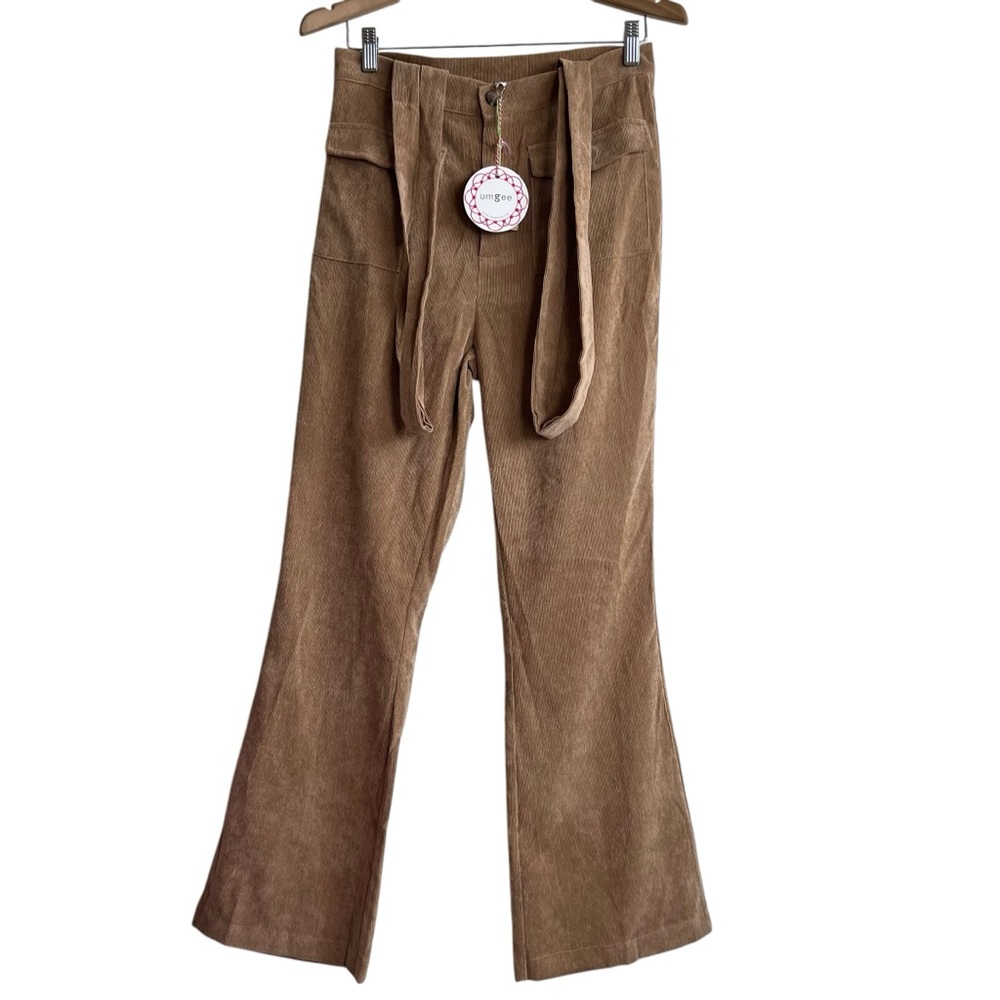 Umgee Size Small Suspender Light Corduroy Women’s Pants